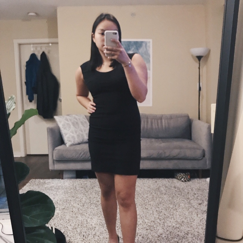 Ann Taylor 00P Black Sheath Dress 💼